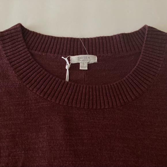 Tavik Burgundy Long Sleeve Sweater | NWT - Picture 7 of 11